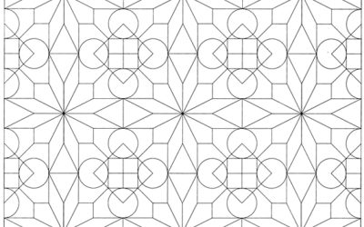 Free Modern Geometric Pattern Coloring
