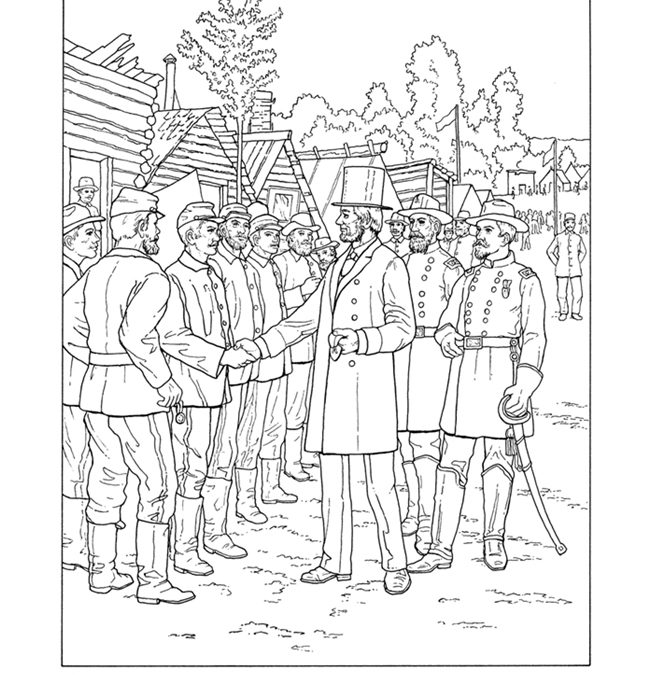 Free Civil War Coloring Page
