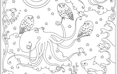 Under the Sea Free Coloring Sheet
