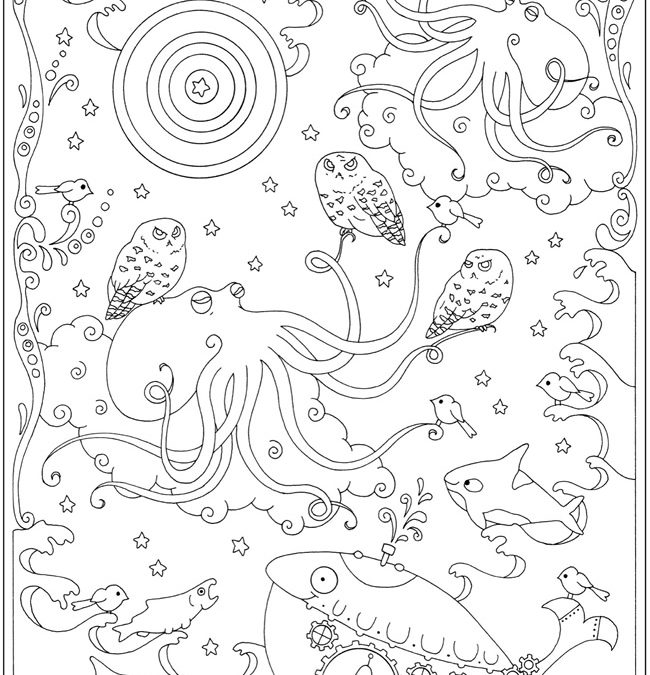 Under the Sea Free Coloring Sheet
