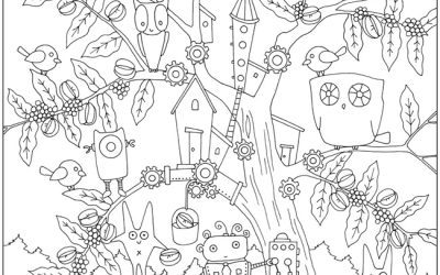 Free Whimsical Coloring Page