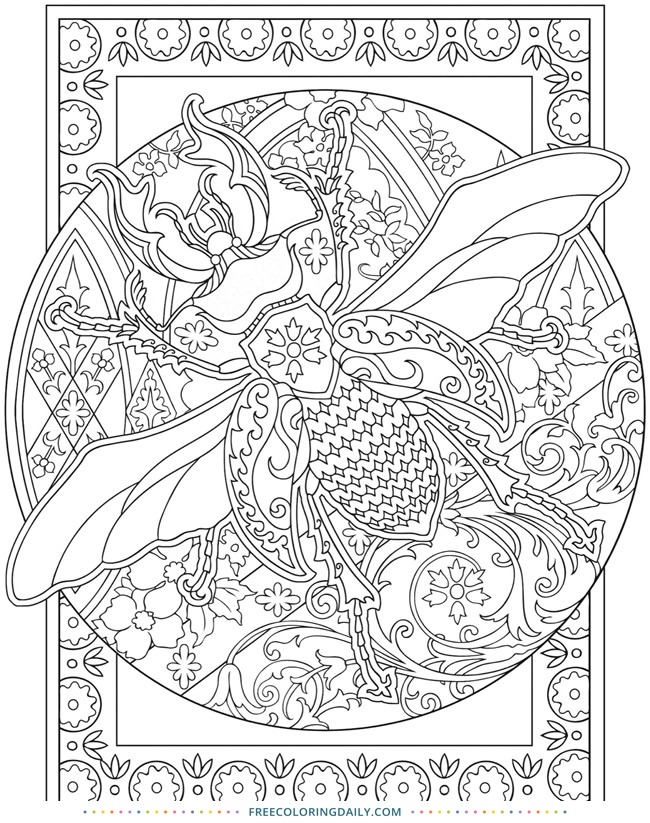 Free Insect Coloring Page