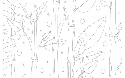 Peaceful Bamboo Coloring – Free!