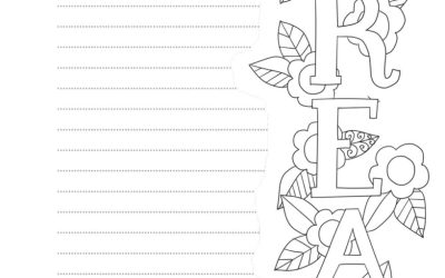 Free DREAM Coloring Journal Page