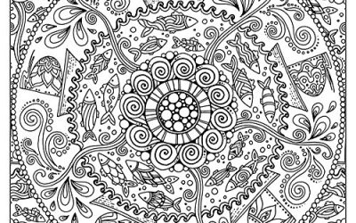 Free Gorgeous Circle Pattern Coloring