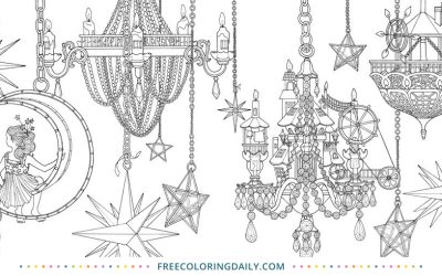Free Chandelier Coloring