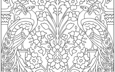 Free Pretty Floral Coloring Sheet