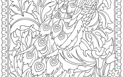 Free Stunning Peacock Coloring