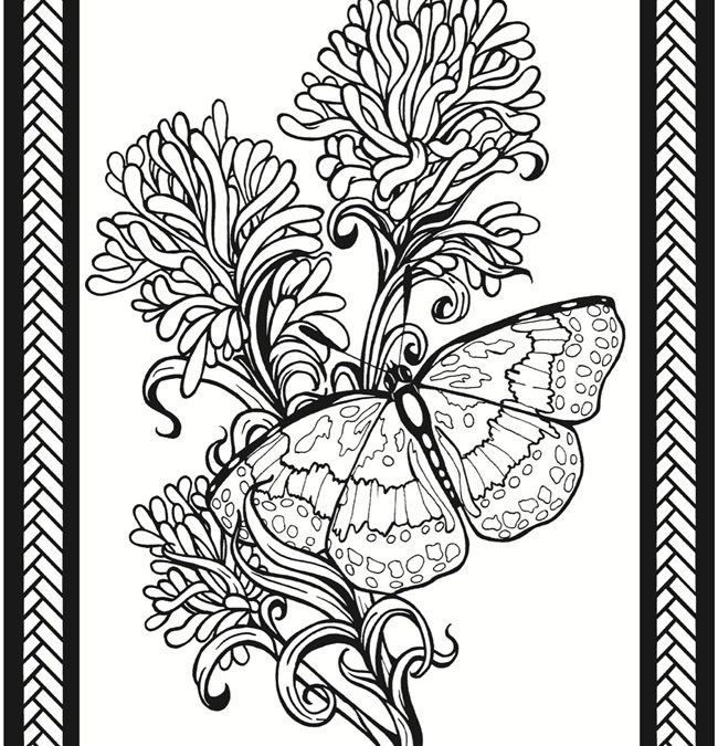 Free Butterfly Coloring Sheet