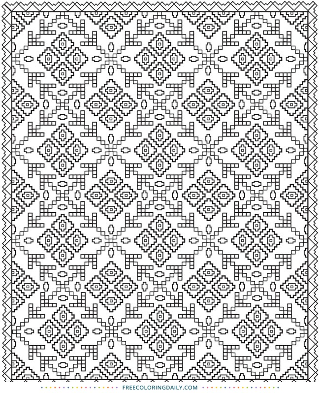 quilt coloring pages