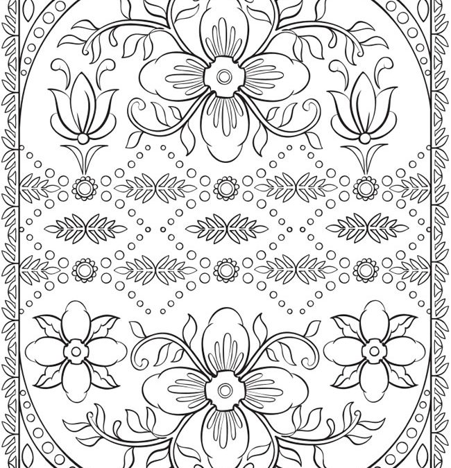 Free Floral Design Coloring