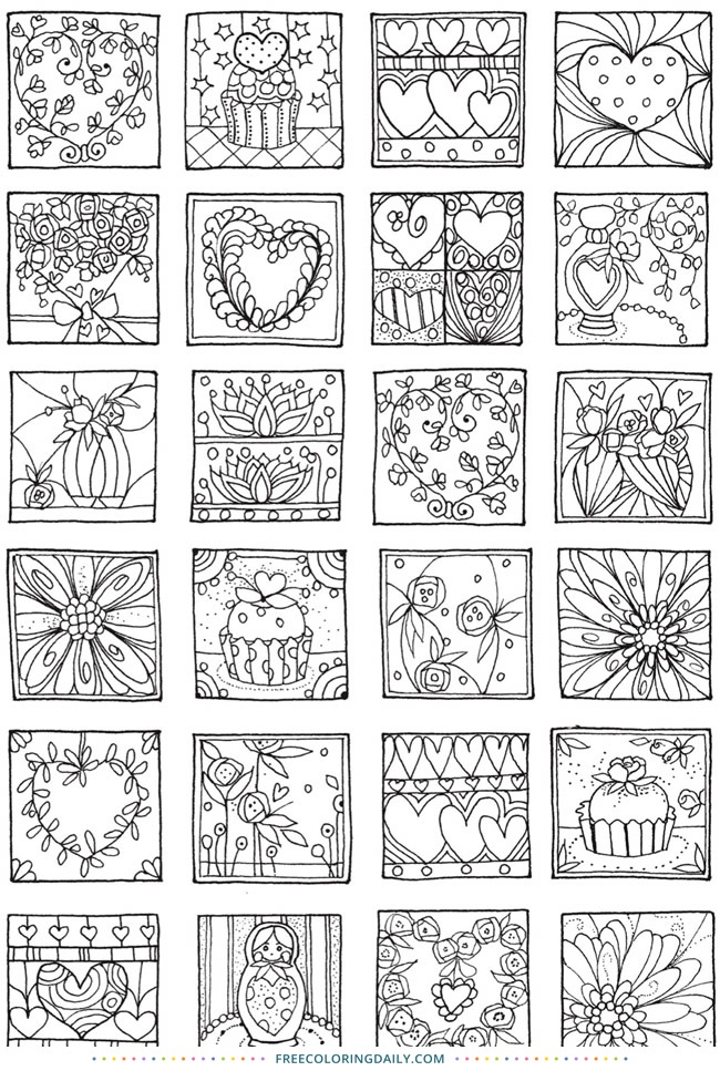 Free Valentine’s Day Coloring Page