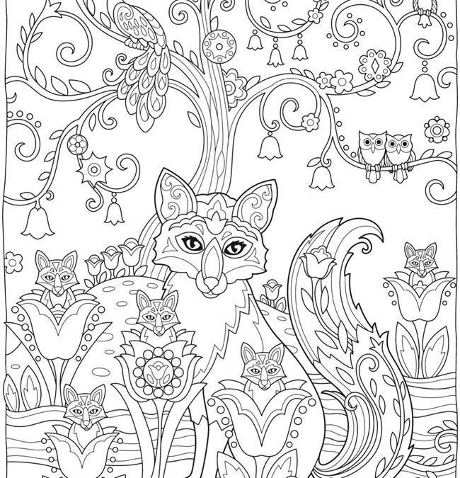 Free Whimsical Fox Coloring
