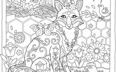 Free Fox & Nature Coloring Page