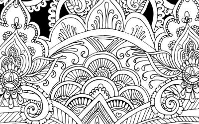 Free Pretty Pattern Coloring Page