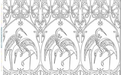 Free Heron Pattern Coloring