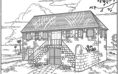 Free Historic House Coloring