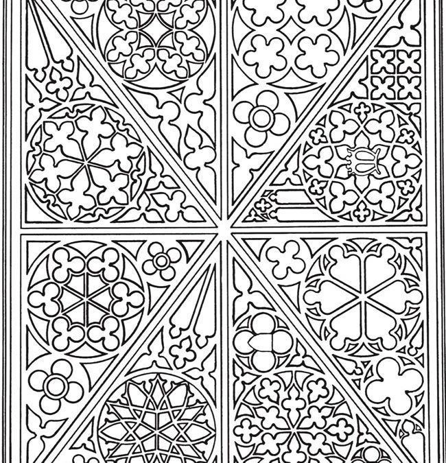 Free Stained Glass Window Coloring