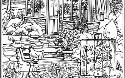Free Garden Coloring Page