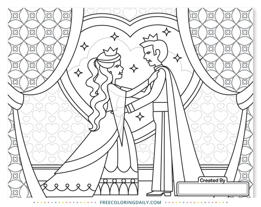 Free King & Queen Coloring