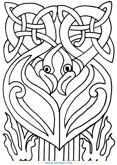 Free Celtic Coloring Design