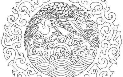 Free Asian Art Coloring Page