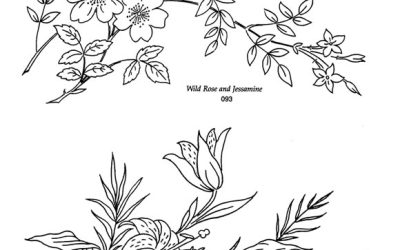 Free Floral Branch Coloring