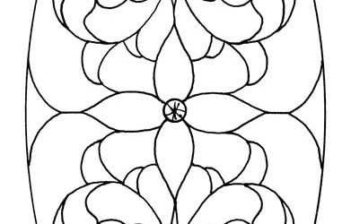 Free Stained Glass Panel to Color