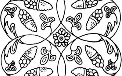 Free Antique Pattern Coloring