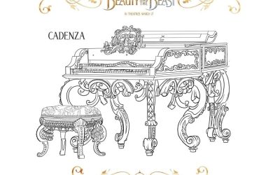 Beauty & the Beast Piano Coloring