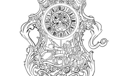 Free Cogsworth Coloring Page