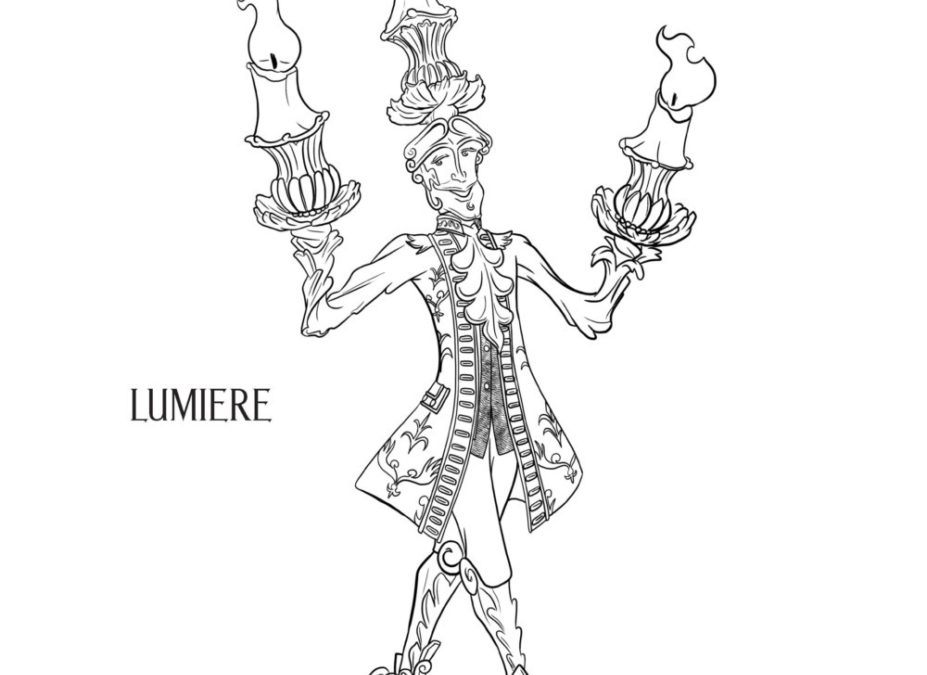 Free Lumiere Coloring Sheet