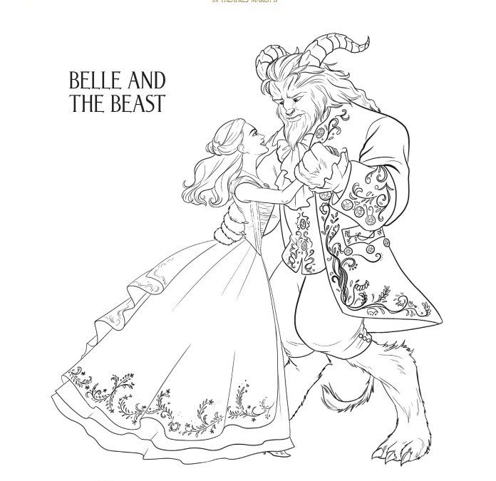Free Beauty & the Beast Coloring