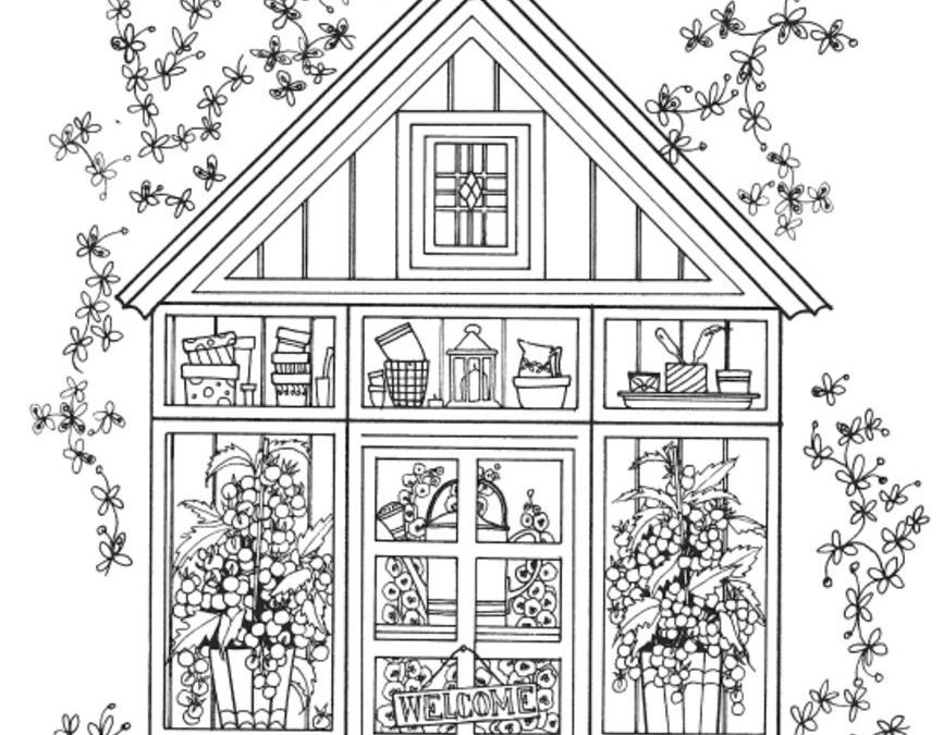 Free House Coloring Printable Page