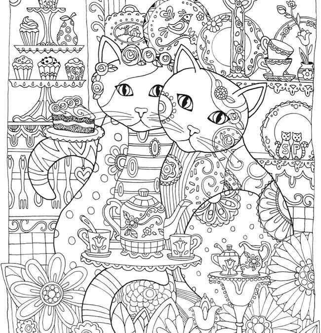 Cute and Free Cat Coloring