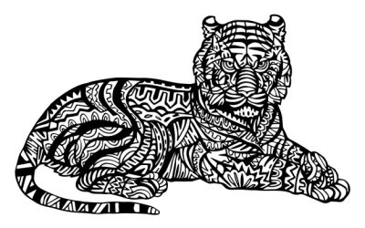 FREE Tiger Pattern Coloring