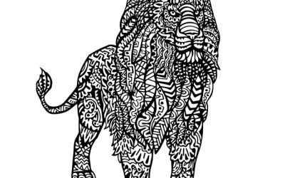 Free Pattern Lion Coloring