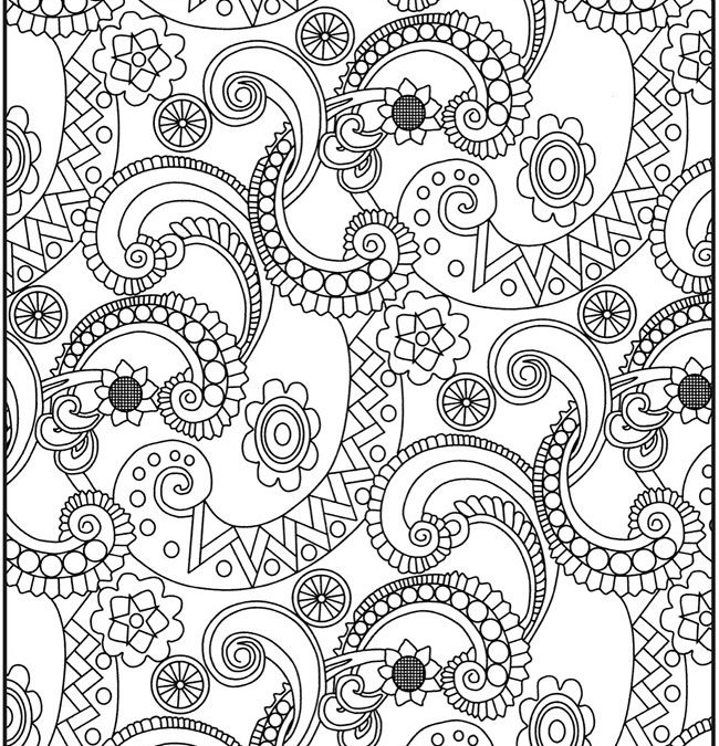 FREE Paisley Pattern Coloring
