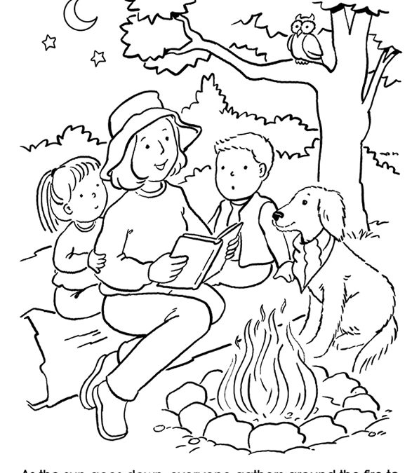 Free Camping Fun Coloring