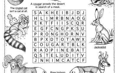 Free Animal Word Search Coloring