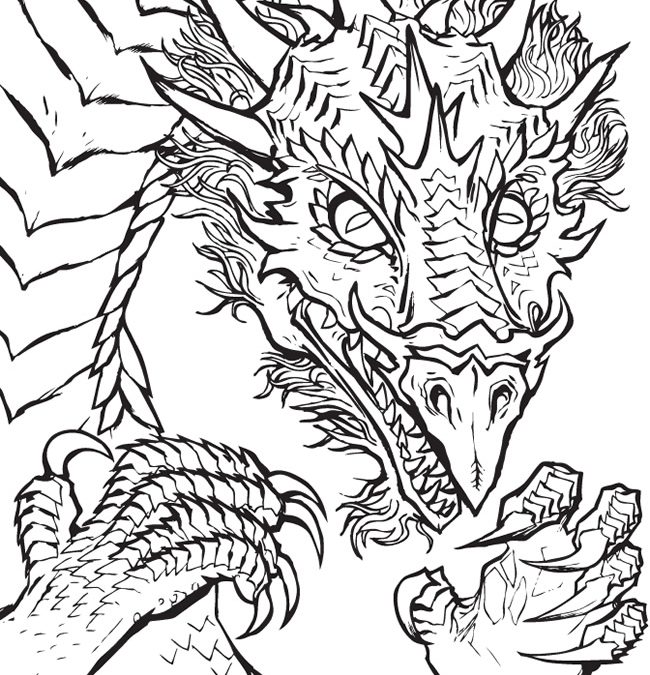 Free Dragon Coloring Page