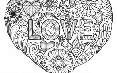 Amazing LOVE Free Coloring Page