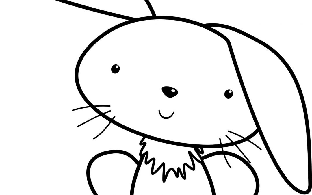 Cute Bunny Free Coloring Page