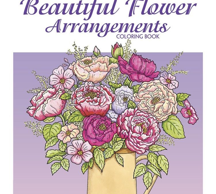 Flower Arranging Coloring Book