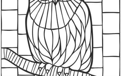 Free Coloring – Stained Glass Owl