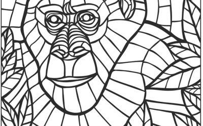 Free Stained Glass Animal Coloring