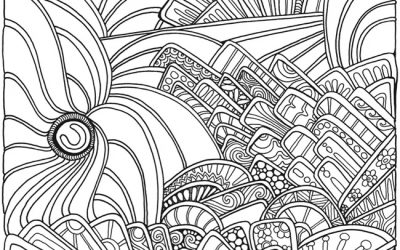 Free Abstract Pattern Coloring Page