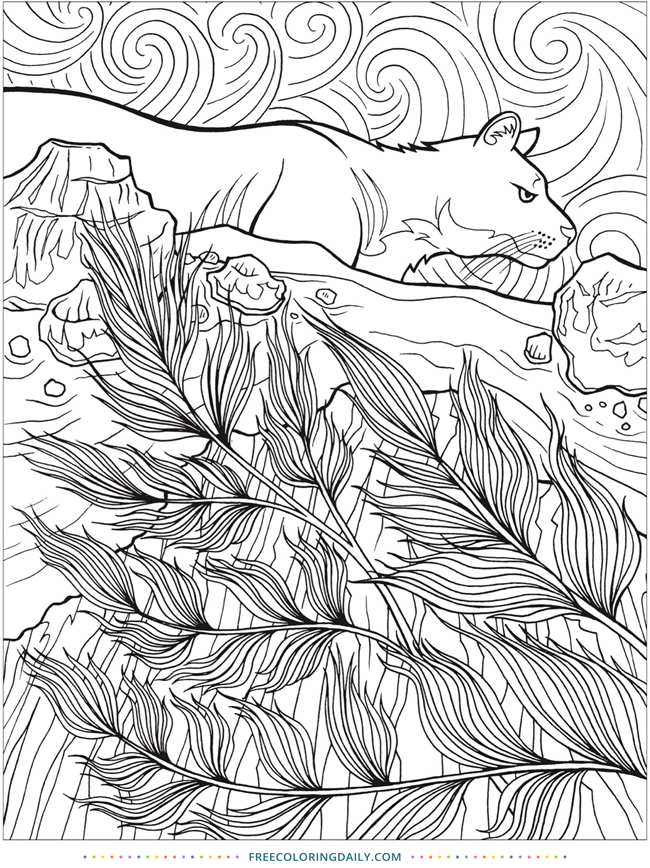 Free Nature Coloring Page