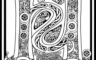 Free Celtic Letter Coloring