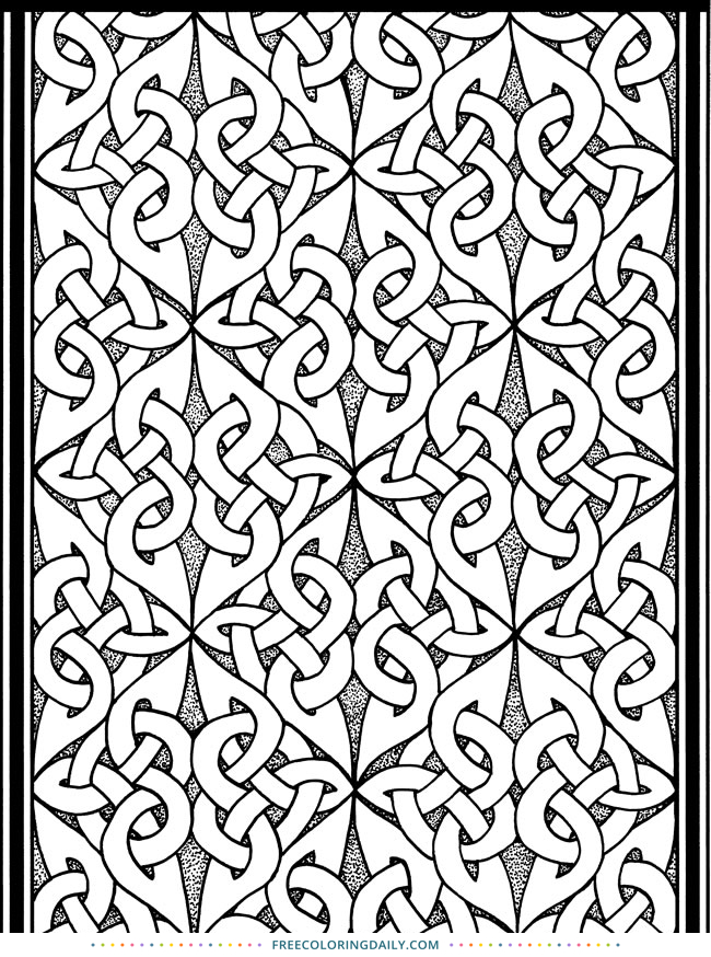 Free Celtic Knot Coloring